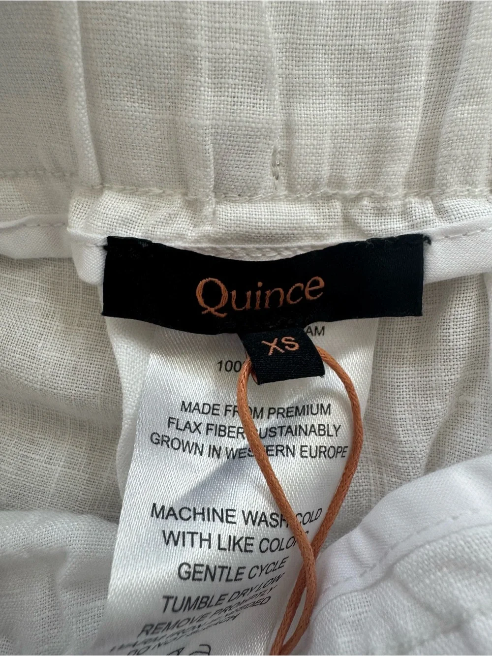 NWT Quince 100% European Linen Pants Sz XS New